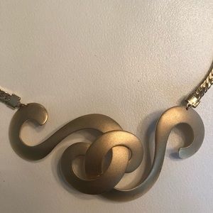 Vintage scroll necklace